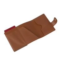 C-secure wallet apple leather brown